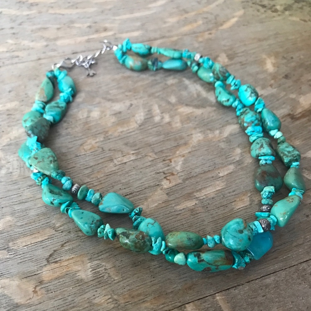 Sundance Catalog Peyote Bird Turquoise necklace 2